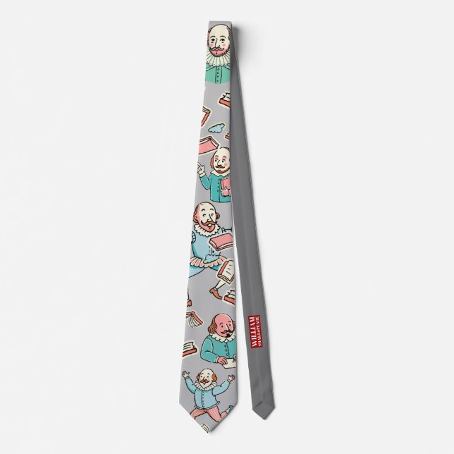 William Shakespeare portrait Neck Tie (Front)