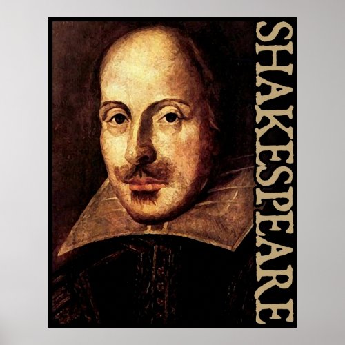 William Shakespeare Portrait Poster