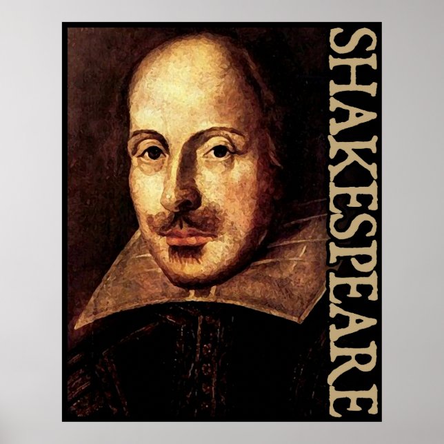 William Shakespeare Portrait Poster (Front)