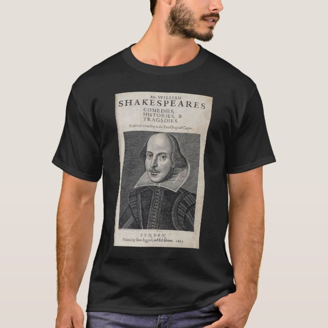 William Shakespeare Portrait T-Shirt (Front)