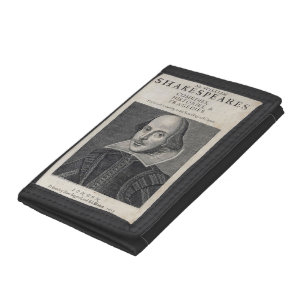 William Shakespeare Portrait Tri-fold Wallet