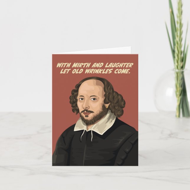 William Shakespeare Quote Card (Front)