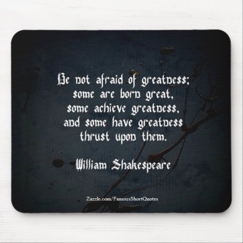 William Shakespeare Quote Mouse Pad