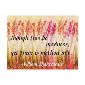 William Shakespeare Quote Postcard