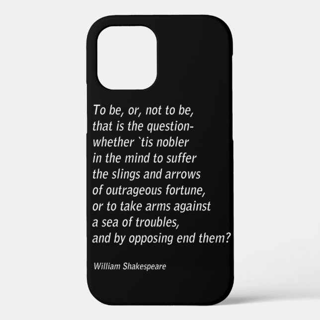 William Shakespeare`s Hamlet Case-Mate iPhone Case (Back)