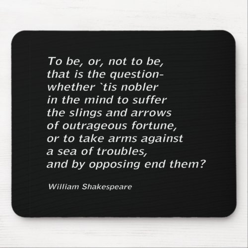 William Shakespeares Hamlet Mouse Pad