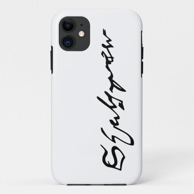 William Shakespeare signature Case-Mate iPhone Case (Back)