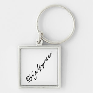 William Shakespeare signature Keychain