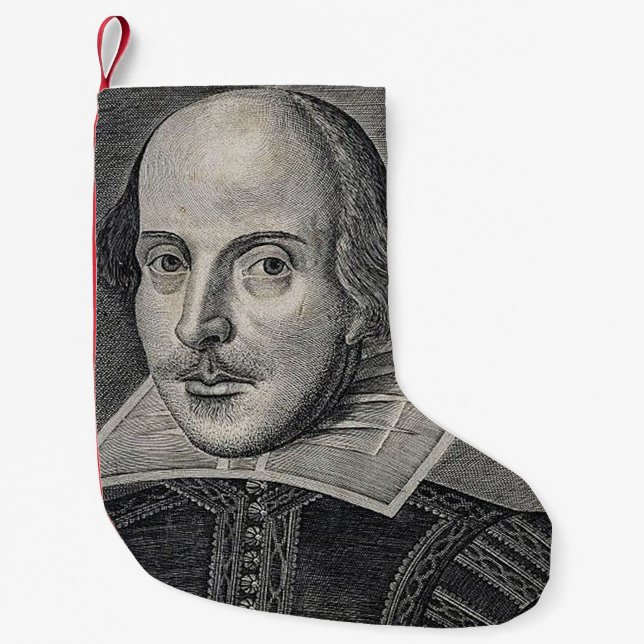 William Shakespeare Small Christmas Stocking (Front)