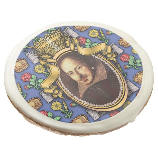William Shakespeare Sugar Cookie (Angled)