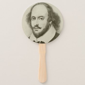 William Shakespeare The Bard Fan by RiverJude at Zazzle