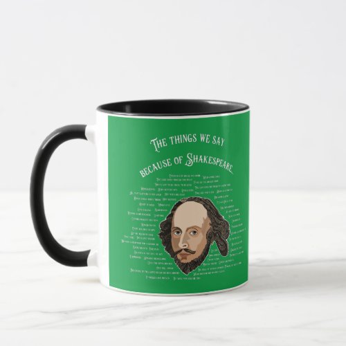William Shakespeare Theater Writing English Major Mug