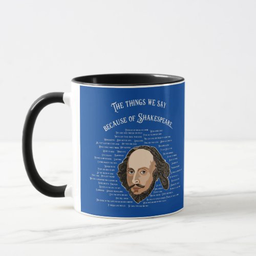 William Shakespeare Theater Writing English Major  Mug