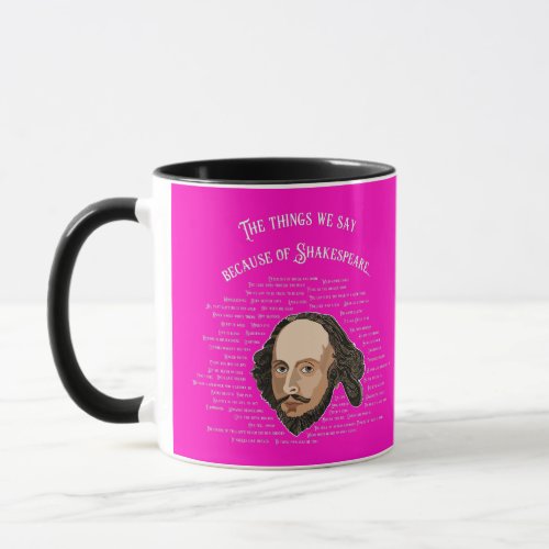 William Shakespeare Theater Writing English Major  Mug