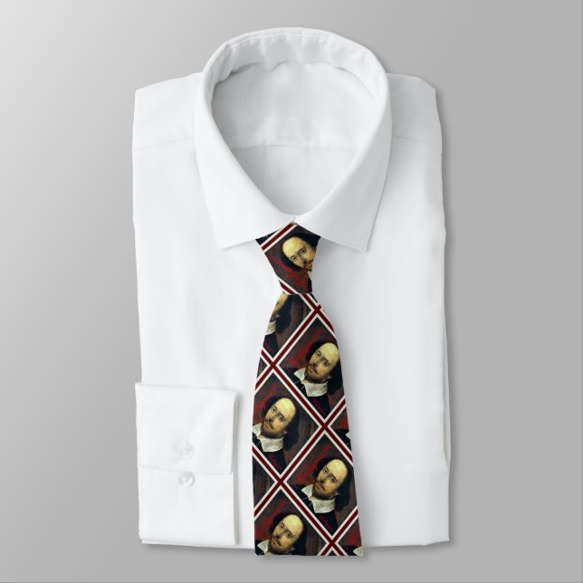 William Shakespeare Tie (printed front and back) (Tied)