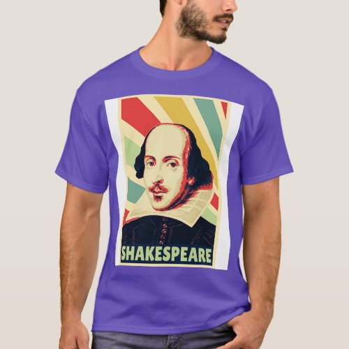 William Shakespeare Vintage Colors T_Shirt