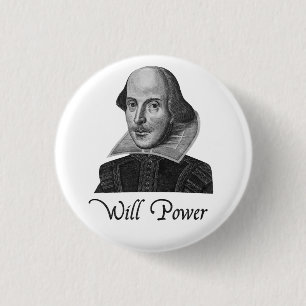William Shakespeare Will Power Button
