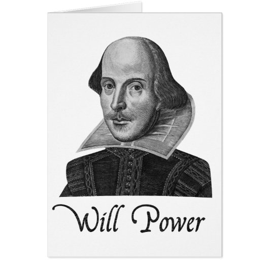 William Shakespeare Will Power Cards (Front)