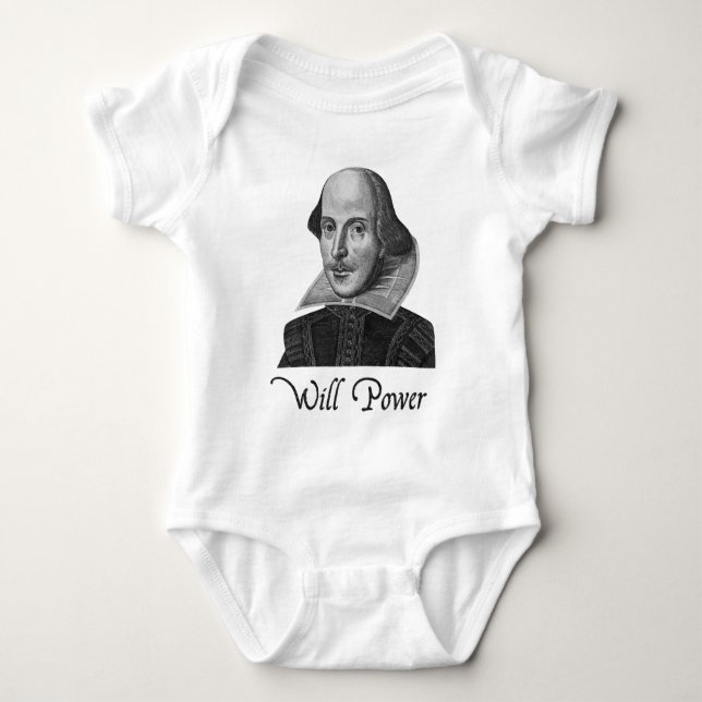 William Shakespeare Will Power T-Shirt (Front)