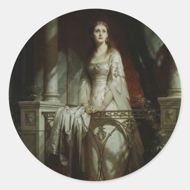 William Shakespeare's Juliet Classic Round Sticker (Front)