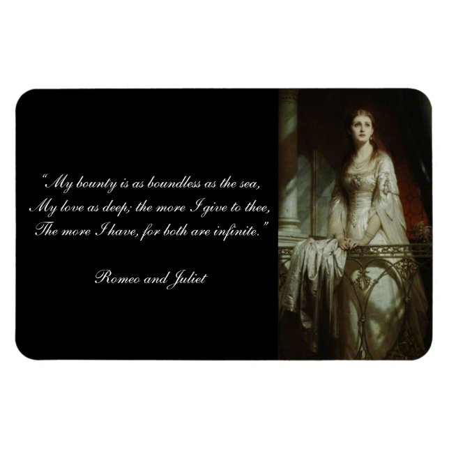 William Shakespeare's Romeo and Juliet Quote Magnet (Horizontal)