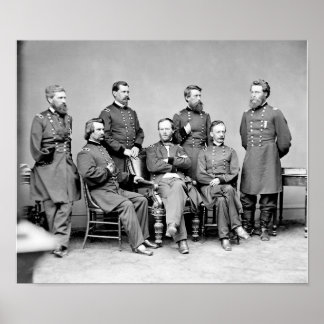 William Sherman and His Generals Poster