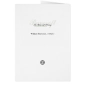 William Sherwood... (40021) Cards (Back)