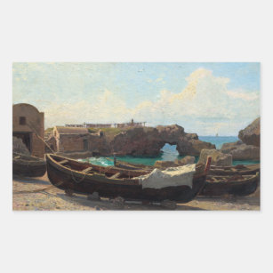 William Stanley Haseltine Marina Piccola, Capri Rectangular Sticker