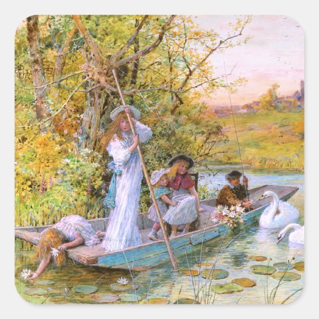 William Stephen Coleman: The Boating Square Sticker (Front)