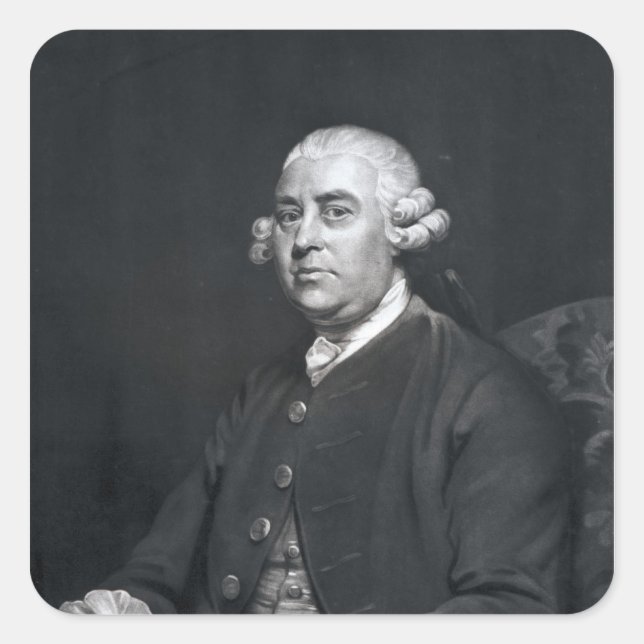 William Strahan, engraved by John Jones, 1792 Square Sticker (Front)