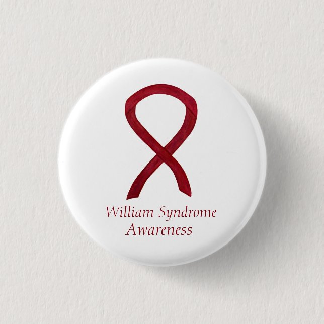 William Syndrome Custom Awareness Ribbon Pins (Front)