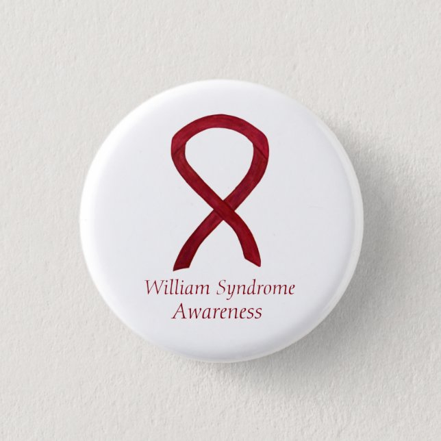 William Syndrome Custom Awareness Ribbon Pins (Front)