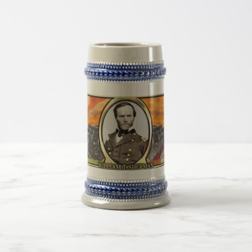 William T Sherman Civil War Stein