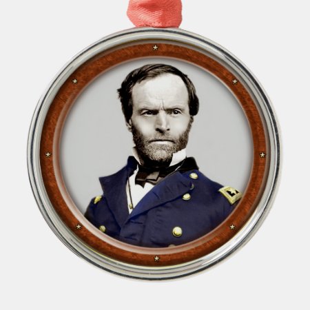 William Tecumseh Sherman Metal Ornament