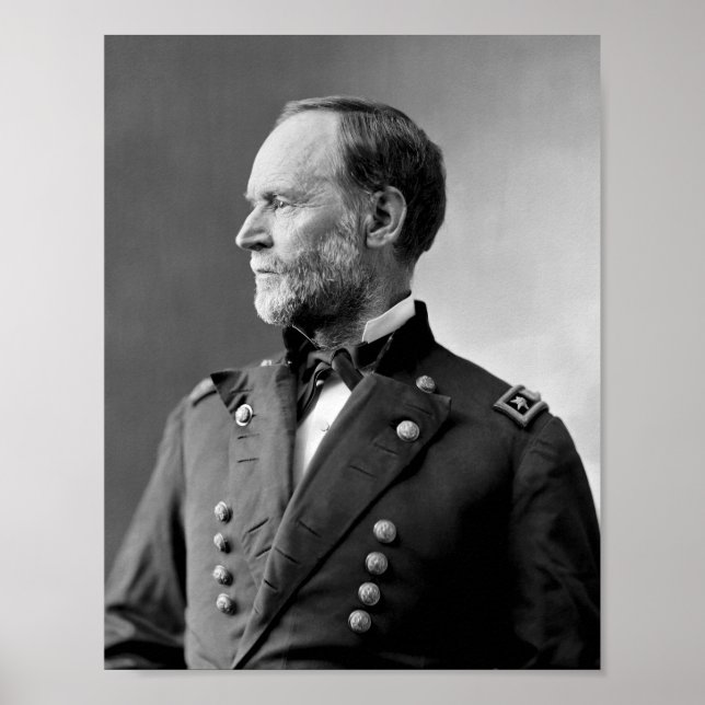 William Tecumseh Sherman Portrait Poster (Front)