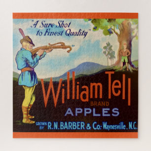 William Tell Apples 20x20 Jigsaw Puzzle