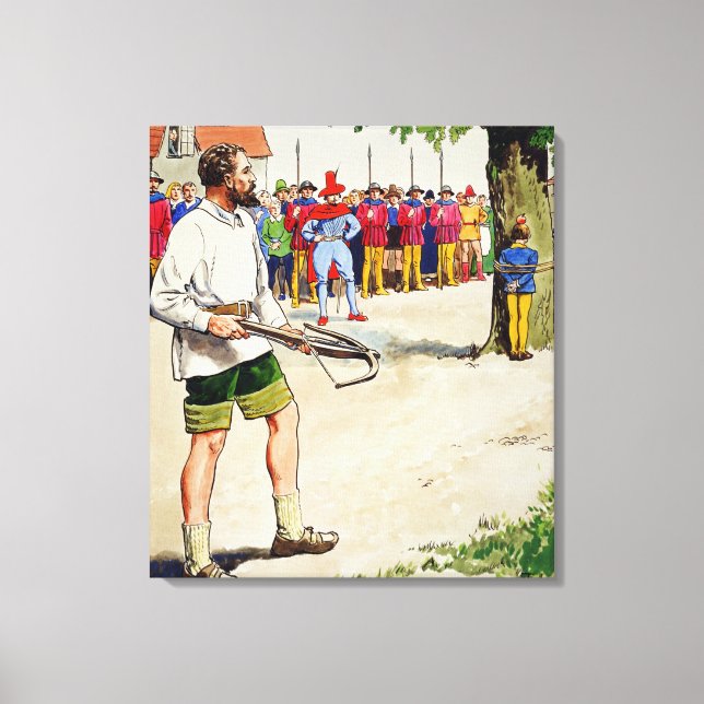 William Tell, from 'Peeps into the Past', publishe Canvas Print (Front)