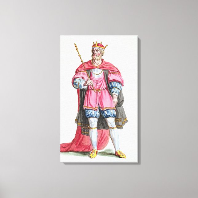 William the Conqueror (1027-87), from 'Receuil des Canvas Print (Front)