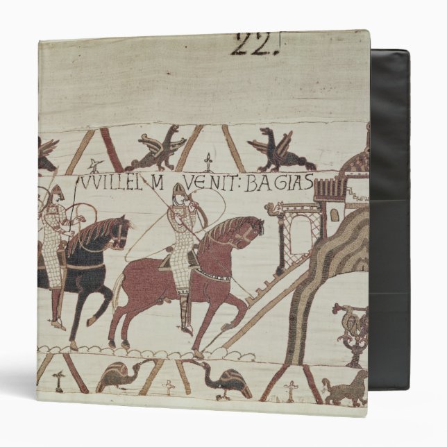 William the Conqueror  arrives at Bayeux 3 Ring Binder (Front/Inside)