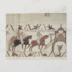William the Conqueror arrives at Bayeux Postcard