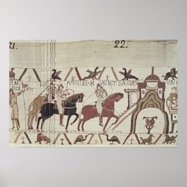 William the Conqueror  arrives at Bayeux Poster (Front)