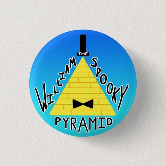 "William the SPOOKY Pyramid" button 2 (Front)