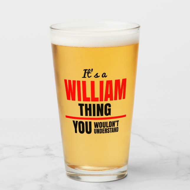 William thing you wouldn't understand shot glass (Front Filled)