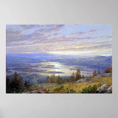 William Trost Richards Lake Squam from Red Hill Poster