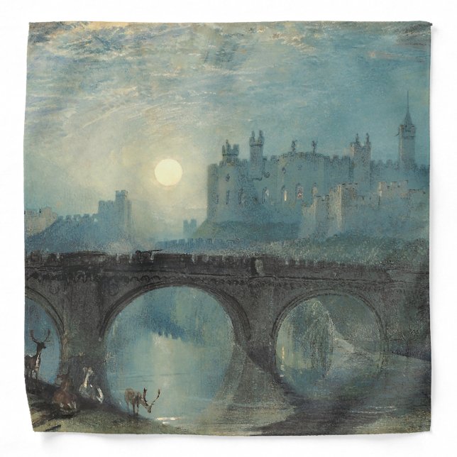 William Turner Alnwick Castle  Bandana (Front)