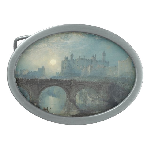 William Turner Alnwick Castle  Belt Buckle (Front)