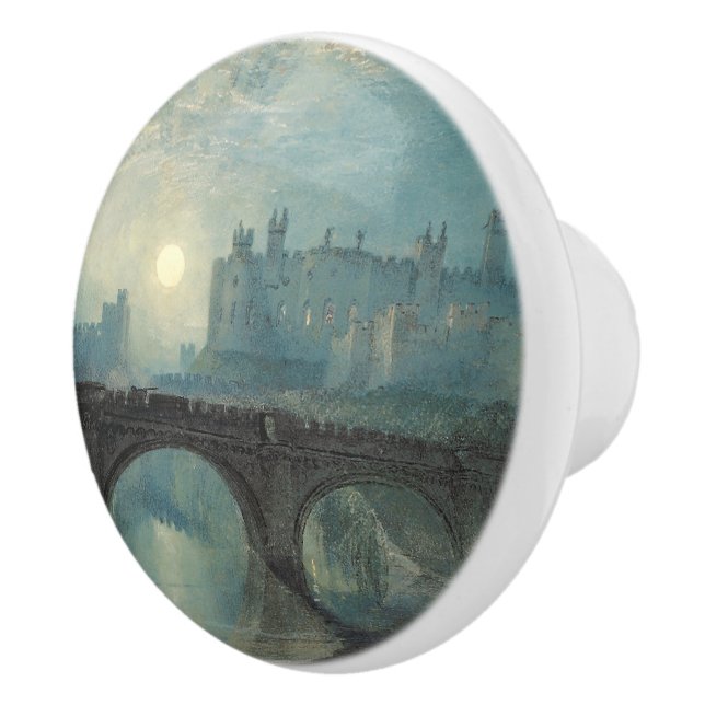 William Turner Alnwick Castle  Ceramic Knob (Right)