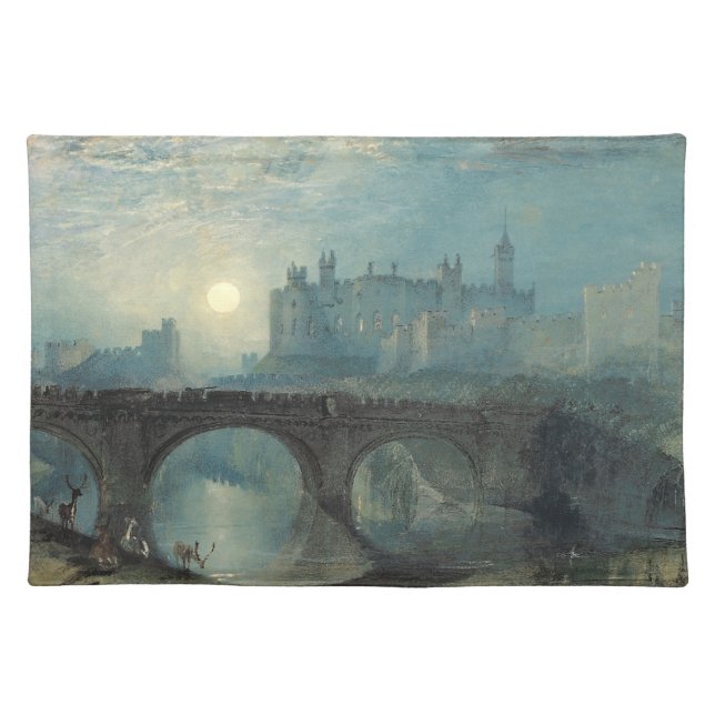 William Turner Alnwick Castle  Cloth Placemat (Front)