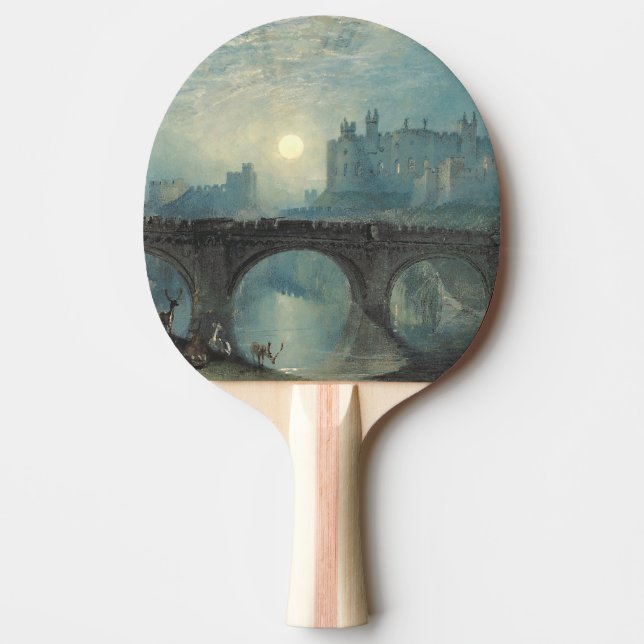 William Turner Alnwick Castle  Ping Pong Paddle (Front)
