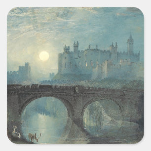 William Turner Alnwick Castle Square Sticker